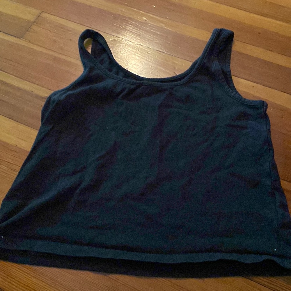 Black tank top